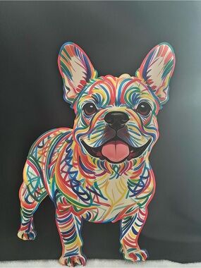 Frenchie Wooden Laser Cut Wall Art